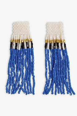 Marilyn Royal Blue Fringe Earrings