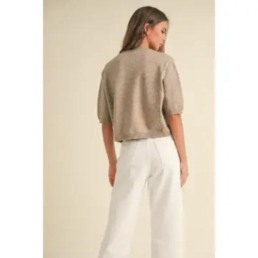 Short Sleeve Sweater Top