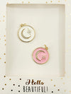 Charm Bar - Enamel Crescent Moon