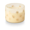 Winter White Frosted Star Candle