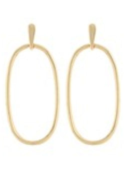 Oval Dangle Earring