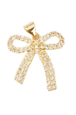 Charm Bar - Pave Bow Charm