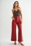 MIni Patch Pocket Wide Leg Jean