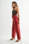 MIni Patch Pocket Wide Leg Jean