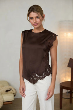 Mixed Lace Blouse