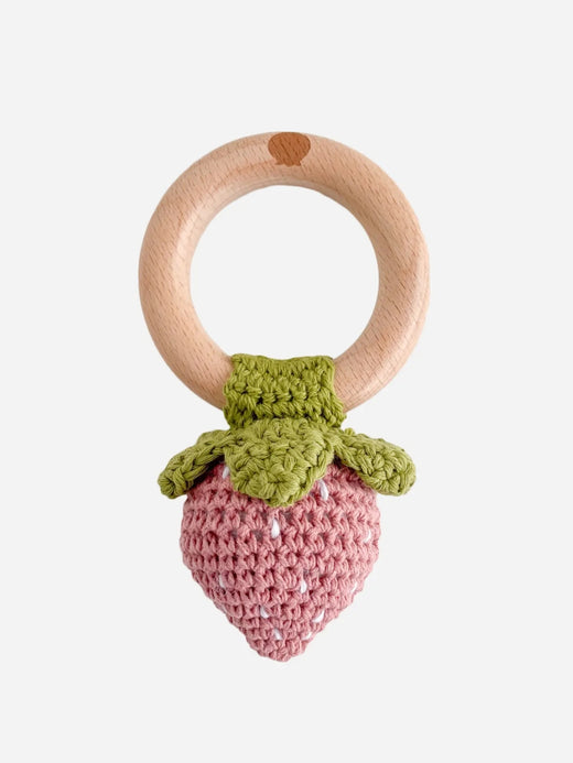 Crochet Rattle Teether  Baby Toy