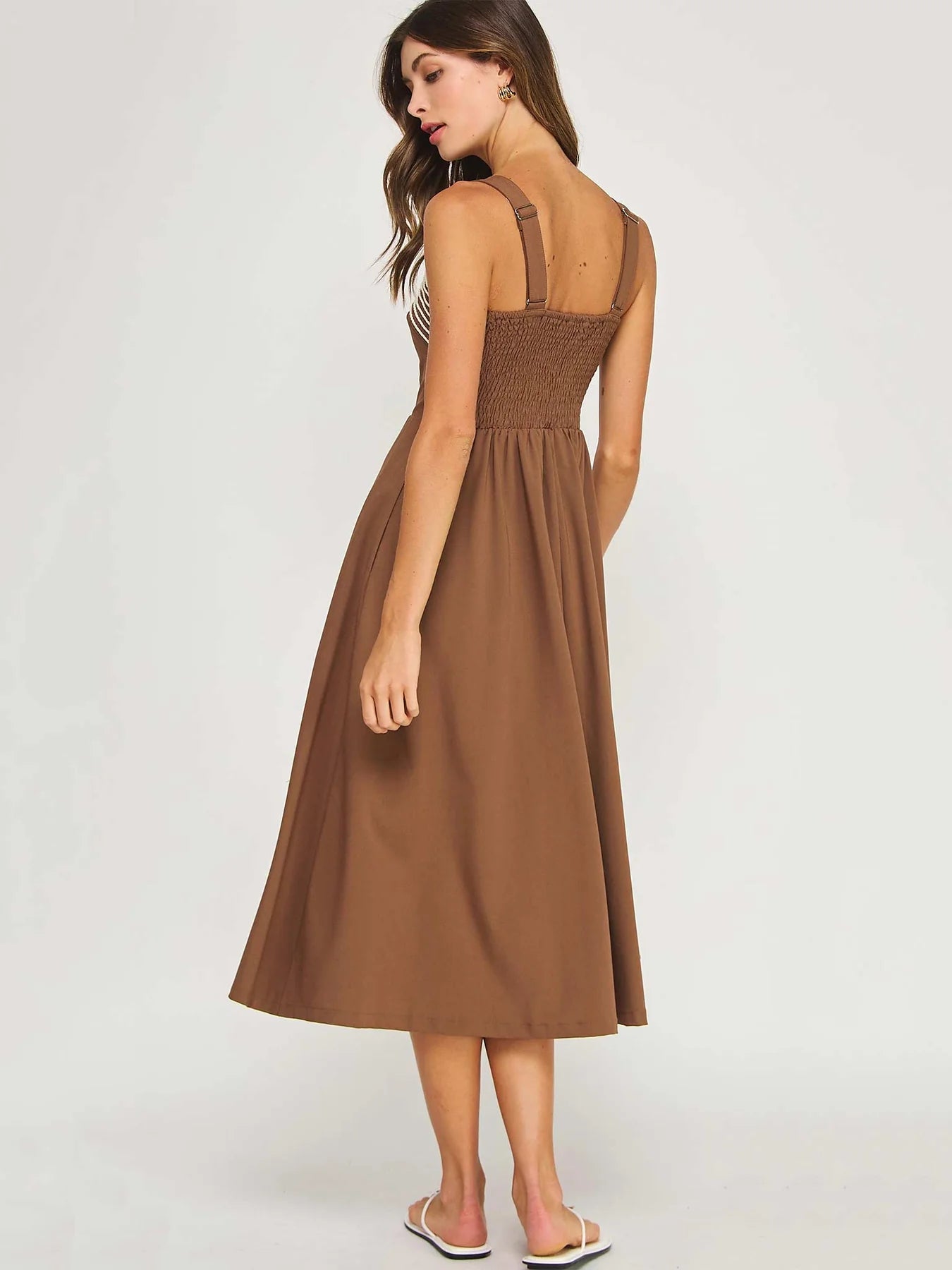 Braid Embroidery Pleated Dress