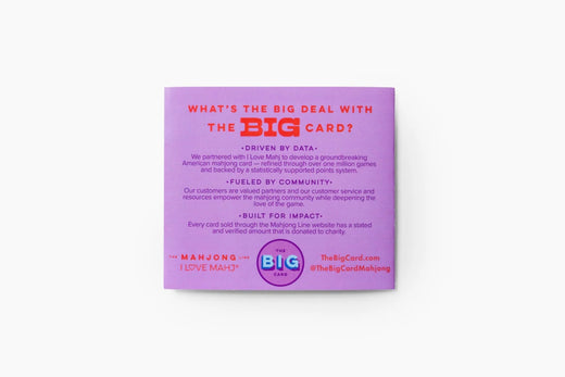The Big Card 2026: American Mahjong Playing Card