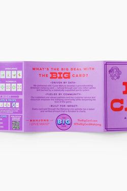 The Big Card 2026: American Mahjong Playing Card