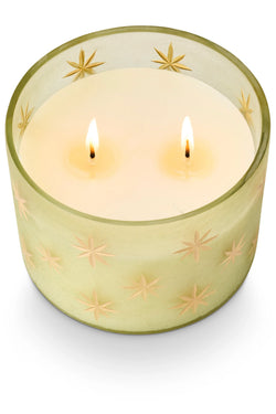Balsam & Cedar Frosted Star Candle