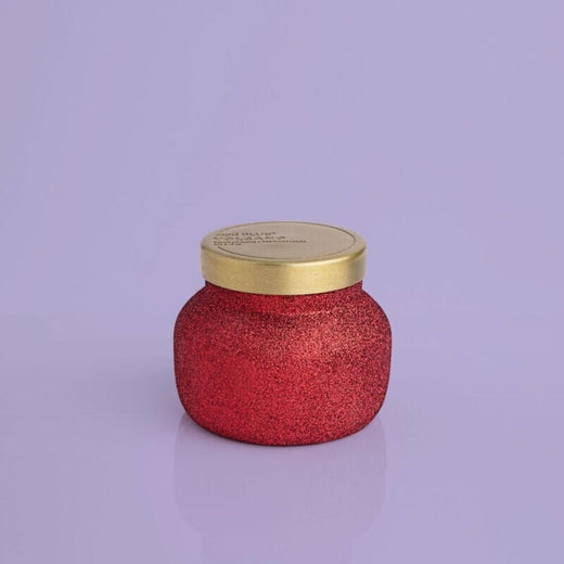 8 oz. Volcano Red Glitter Glam Petite Jar