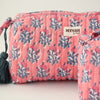Mynah Quilted Travel/Cosmetic Bag