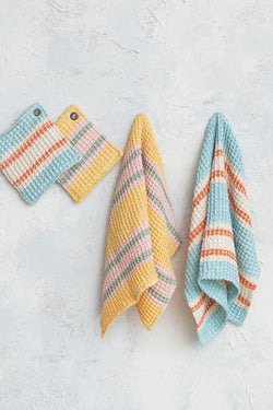 Cotton Waffle Tea Towel Set/2