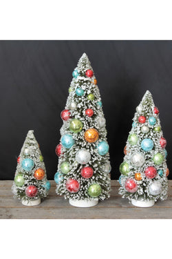 Bottle Brush Christmas Trees with Base