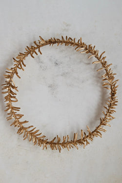 11" Round Faux Leaves Wreath