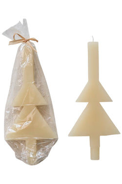 Unscented Tree Shaped Taper Candle