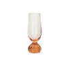 14 oz. Ribbed Footed Wine Glass, Pink