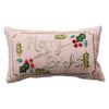 Lumbar Pillow with Hand-Embroidery