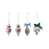 Hand-Painted Glass Ornament with Design