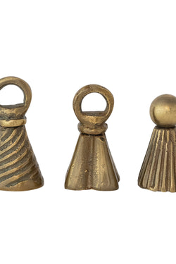 Cast Aluminum Bell Shaped Candle Snuffer, Antique Gold Finish, 3 Styles