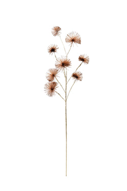 Plastic Tinsel Ball Stem, Blush Color