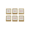 Holiday Saying Gold Easel Frame