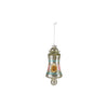 Hand-Painted Mercury Glass Ornament with Stripes