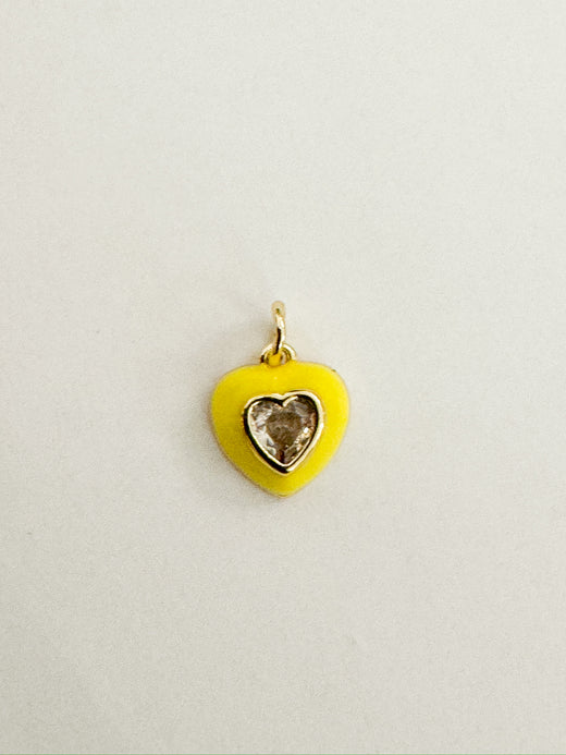 Charm Bar - Rhinestone Mini Heart