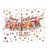 Happy Birthday Confetti-Filled + Foil Stamped Card