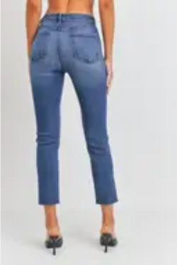 Medium Wash Clean Slender Straight Jean