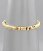 Repeated Gold Disc Bracelet