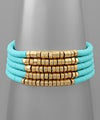 Rubber Bead 5 Row Bracelet