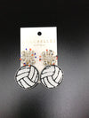 Volleyball Hand Beaded Earring