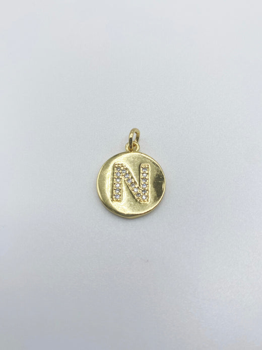Initial Charm - Pave Circle