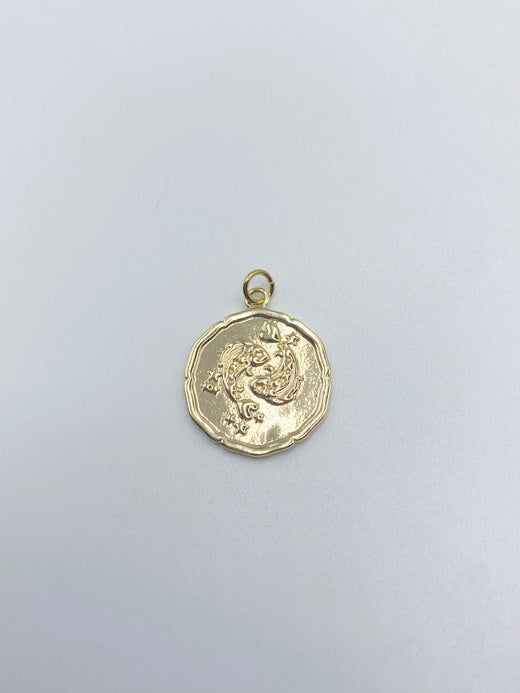 Charm Bar - Gold Coin Zodiac Charm (9 Styles)