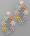 Glass Floral Earrings