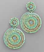 2 Bead Disk Earrings