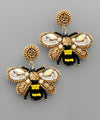 Bead Bee Earrings