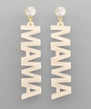 MAMA Acrylic Word Earrings