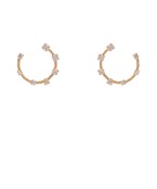 Gold Pave Cubic Zirconia Earrings