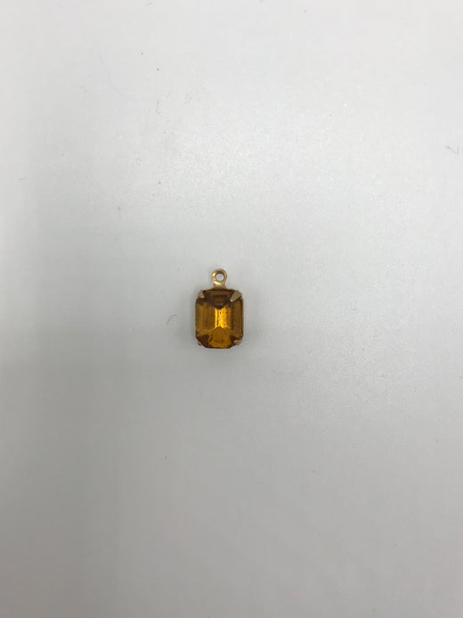 Faceted Glass Rectangle Stone