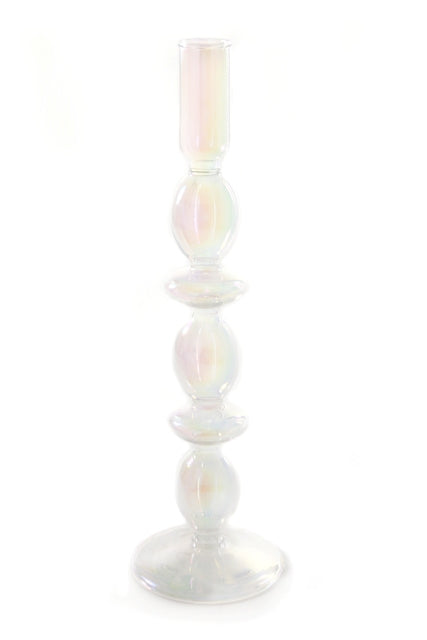Spindle Candlestick- Iridescent