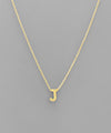 Gold Dipped Initial Necklace - 1/4