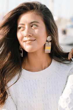 Rose Cabana Statement Earrings