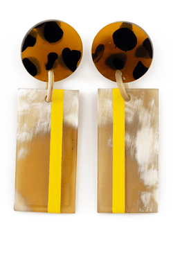 Sunny Striped Cabana Earrings