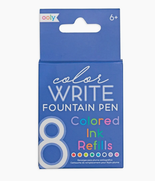 Color Write Colored Fountain Pens Ink Refills