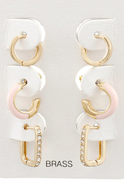 Gold Set of 3 Hoops