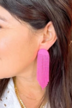 Fuchsia Jelly Earrings