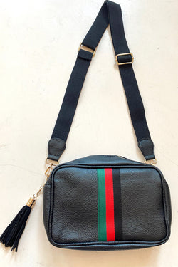 Rectangle Stripe Crossbody Bag