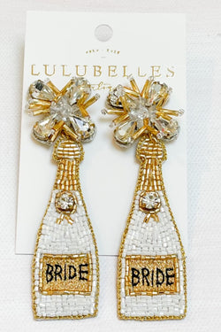 Champagne Bride Boozy Earrings